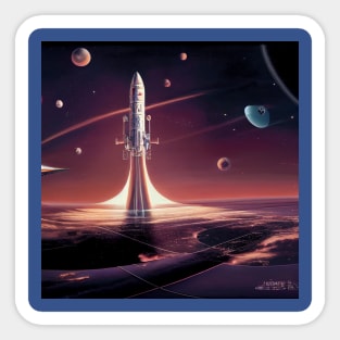 Interplanetary Spaceport Sticker